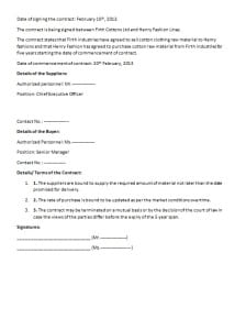 legal contract template 