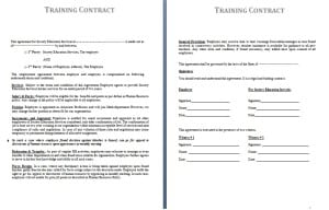 training contract template