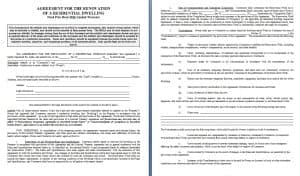 Home repair Contract Template