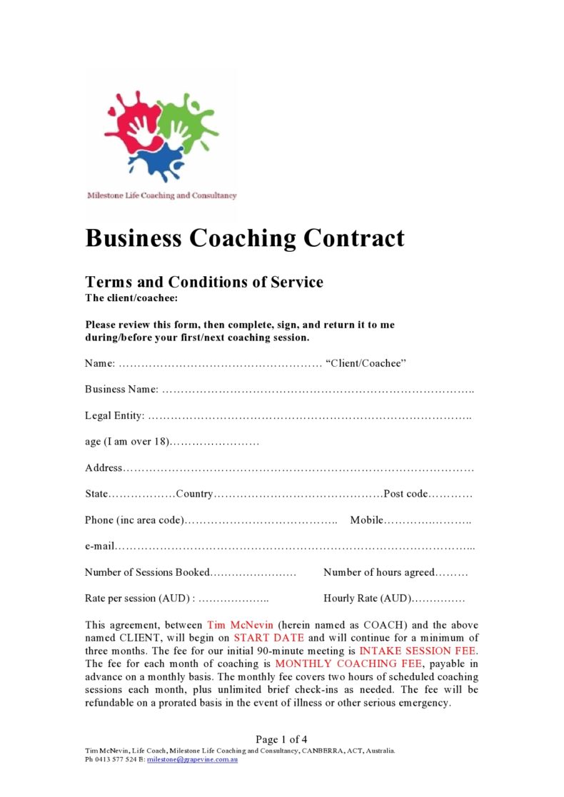 8+ Free Contract Agreement Templates