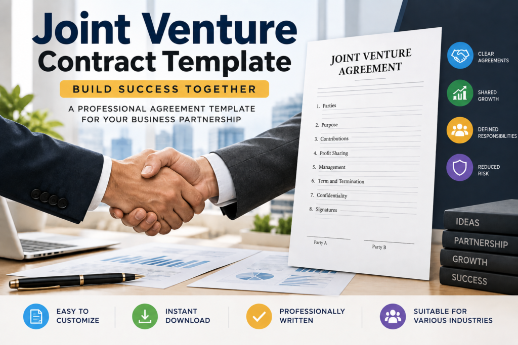 Joint Venture Contract Template